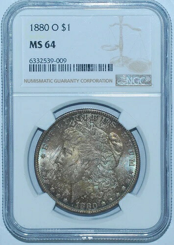 1880 O NGC MS64 モルガン銀貨