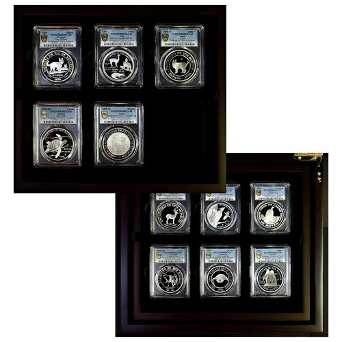 イベロアメリカ 1994年 絶滅危惧動物 シルバー プルーフ セット PCGS PR 68 & PR 69