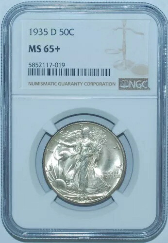 1935年 D NGC MS65+ ウォーキング・リバティ・ハーフダラー｜WORLD RESOURCE【KING店】