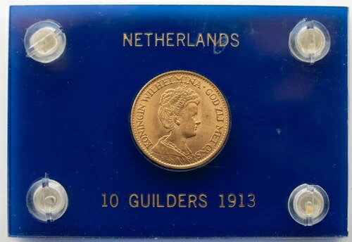 楽天市場】NETHERLAND オランダ 10ギルダー 金貨 1897 ヴィルヘルミナ