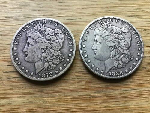 米国モルガン銀貨 2枚セット 1904年以前 ロット R13 51,480円