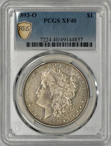 1893-O モルガン銀貨 $1 PCGS XF40