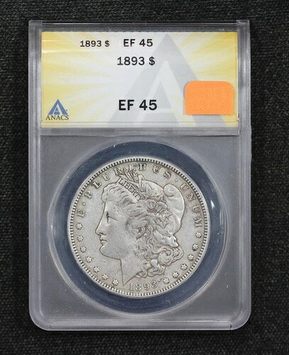 1893年モルガン・ダラー ANACS XF-45 3OZM