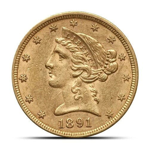 1933年以前の5ドル自由金貨ハーフイーグル（オーストラリア）