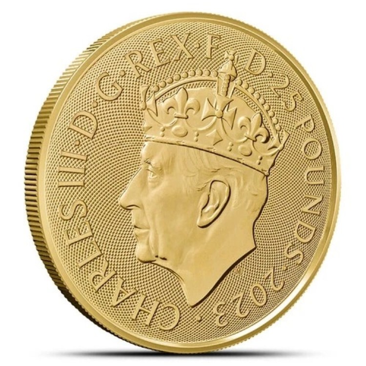 2023年 1/4オンス 英国国王戴冠式記念金貨（BU）