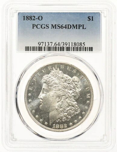 1882-O $1 PCGS MS 64 DMPL モルガン銀貨 ディープミラー プルーフライク｜WORLD RESOURCE【KING店】