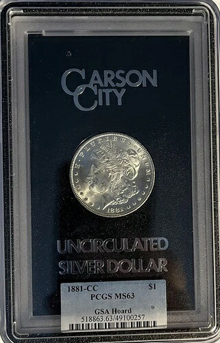 1881-CC GSA PCGS MS63 PQ モルガン銀貨｜WORLD RESOURCE【KING店】