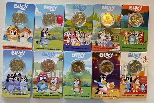 2024年 $1 ブルードルバックス 10枚セット プライベートマーク付き オーストラリア郵便局＆ミント 在庫あり｜WORLD RESOURCE【KING店】