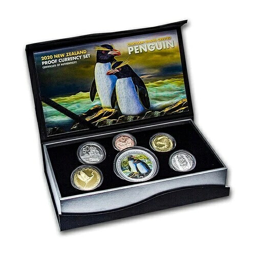 ニュージーランド - 2020 - 銀貨プルーフセット - チャタム島クレステッドペンギン