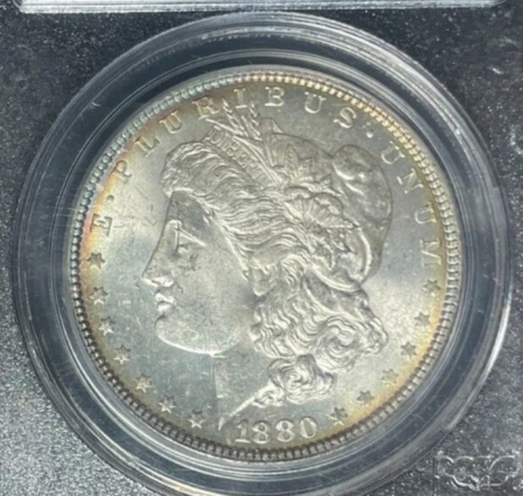 1880年 モーガン銀貨 ~ PCGS MS 64 ~ 美しいコイン ~ REF#4147
