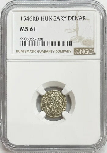 1546 KB 銀貨 ハンガリー 聖母子像 デナル フェルディナンド コイン NGC ミント ステート 61 81,675円