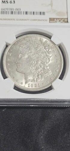 1921年モルガン銀貨 Ms.63