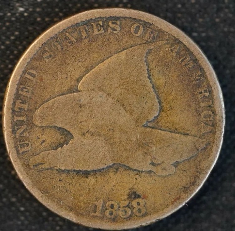 アメリカ造幣局 1858年 フライングイーグルセント