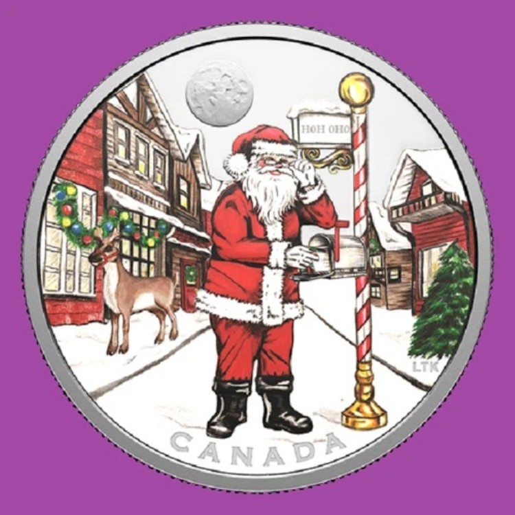 予約注文: 2025年カナダ ディアサンタ プルーフ シルバードル 20ドルコインミントセット UNC画像