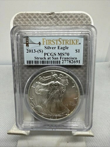 2013-(S) シルバーイーグル - PCGS MS70 サンフランシスコで鋳造