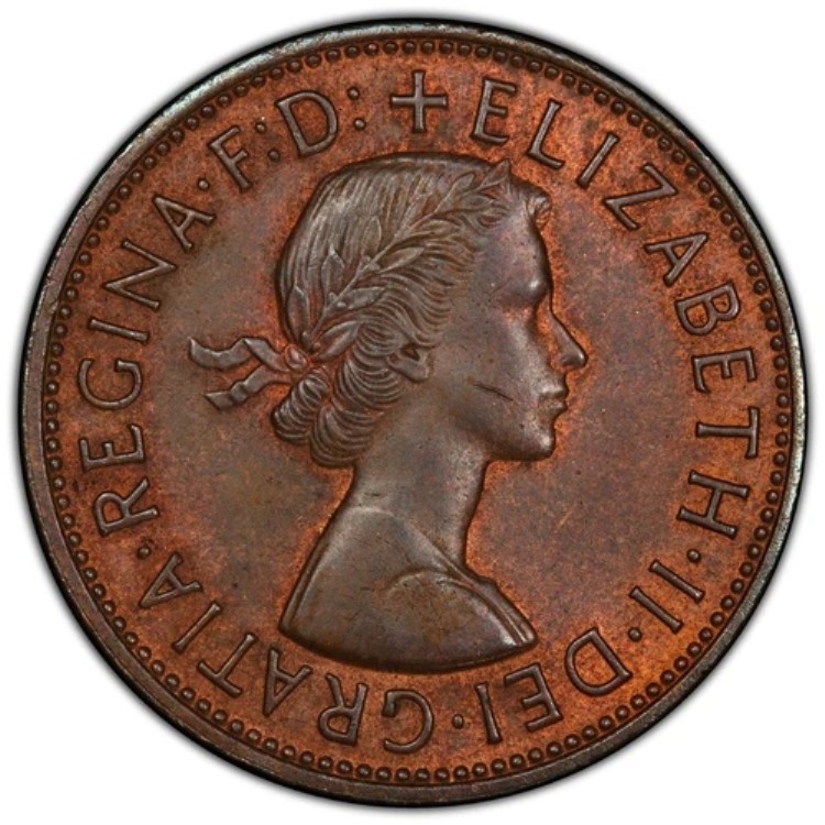 1967年イギリスハーフペニーコイン　10枚セット イギリス 1967 年 ハーフ ペニー コイン、エリザベス 2 世女王