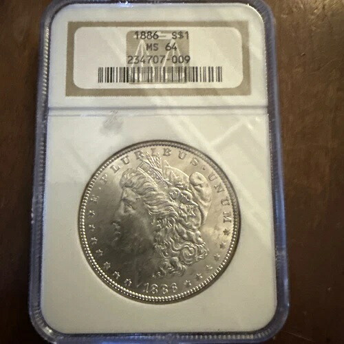 1886年 モルガン・ダラー NGC MS64