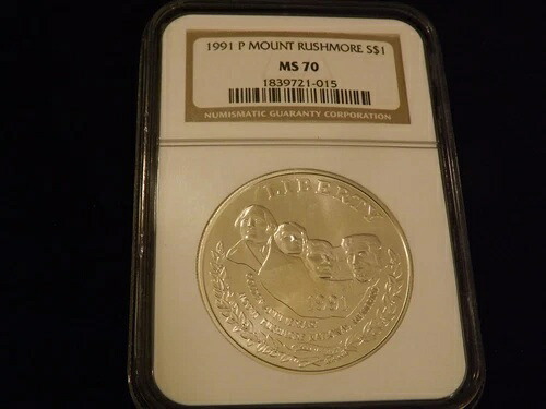 1991-P $ 1 ラシュモア山 NGC MS 70｜WORLD RESOURCE【KING店】 84,095円