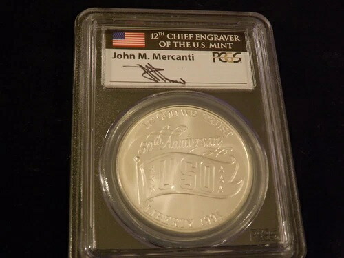 1991-S $1 USO マーカンティ ラベル PCGS MS 70|WORLD RESOURCE【KING店】