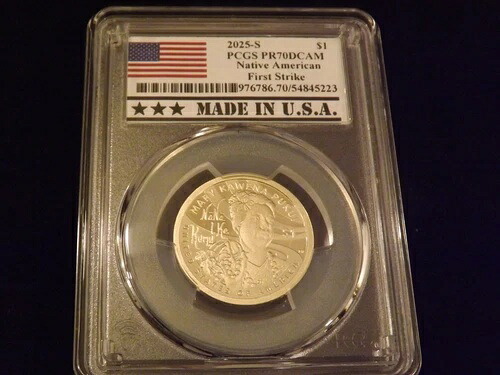 2025-S 1ドル ネイティブアメリカン ファーストストライク PCGS PR 70|WORLD RESOURCE【KING店】