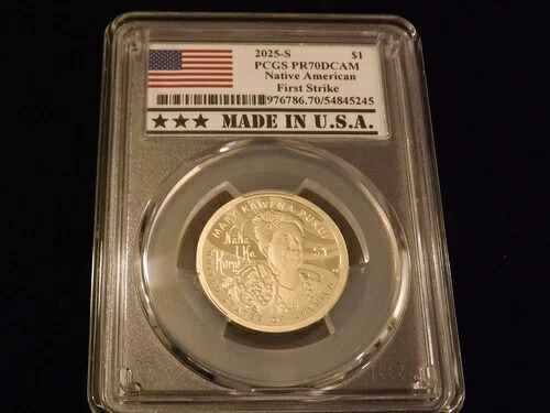 2025-S 1ドル ネイティブアメリカン ファーストストライク PCGS PR 70｜WORLD RESOURCE【KING店】