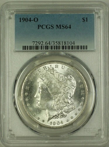 1904-O モルガン シルバー ダラー 1ドル コイン PCGS MS-64 (17B)｜WORLD RESOURCE【KING店】