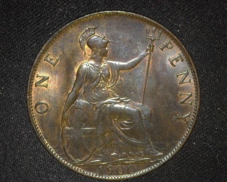 イギリス 1900年 ペニー KM790 ブリリアント 未流通 ブラウン ~A27|WORLD RESOURCE【KING店】