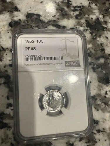 1955年 $.10 PF 68 84,700円