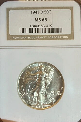 1941-D NGC MS65 ウォーキング・リバティ・ハーフダラー