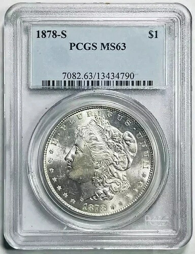 1878年 S モーガン銀貨 PCGS MS-63|WORLD RESOURCE【KING店】