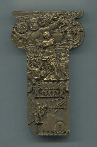中国 2012 113x68mm 真鍮メダル - ギリシャ文明 上海造幣局｜WORLD RESOURCE【KING店】 84,095円