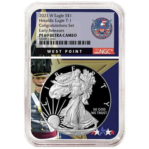2021-W プルーフ $1 タイプ 1 アメリカン シルバー イーグル コングラテーション セット NGC PF69UC E...｜WORLD RESOURCE【KING店】
