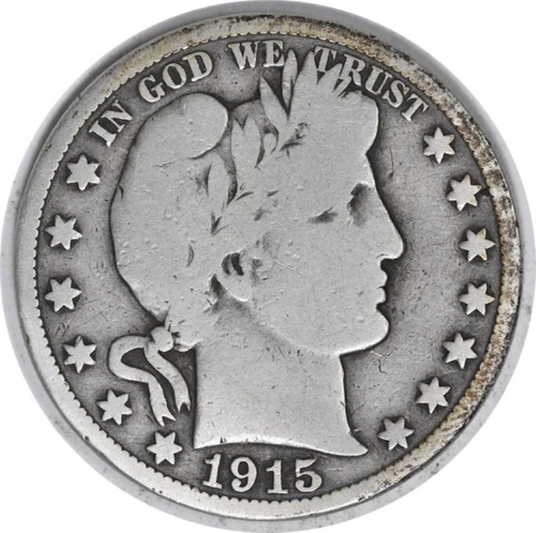 1915年 バーバー シルバー ハーフドル VG 未認定 #1041|WORLD RESOURCE【KING店】