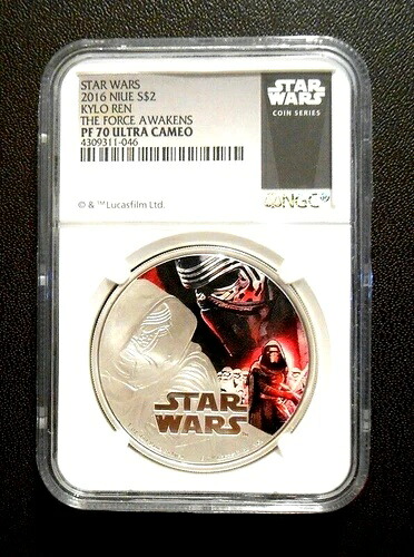 2016年 スター・ウォーズ カイロ・レン フォースの覚醒 2ドル ニウエ ウルトラカメオ シルバーコイン / PF70 NGC|WORLD RESOURCE【KING店】