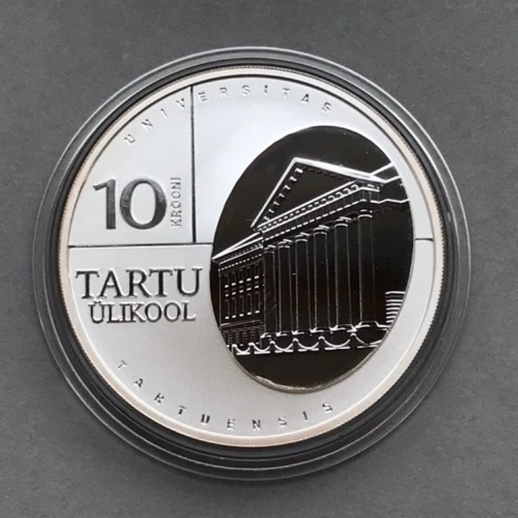 エストニア シルバー 10 クルーニ 2002 タルトゥ大学 プルーフ|WORLD RESOURCE【KING店】
