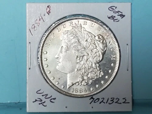 1884-O モーガン シルバー ドル トーン リバース PL ジェム BU #7021322-63U|WORLD RESOURCE【KING店】