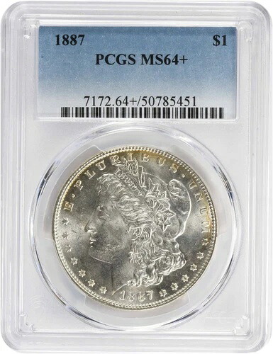 1887年 モルガン銀貨 MS64+ PCGS|WORLD RESOURCE【KING店】