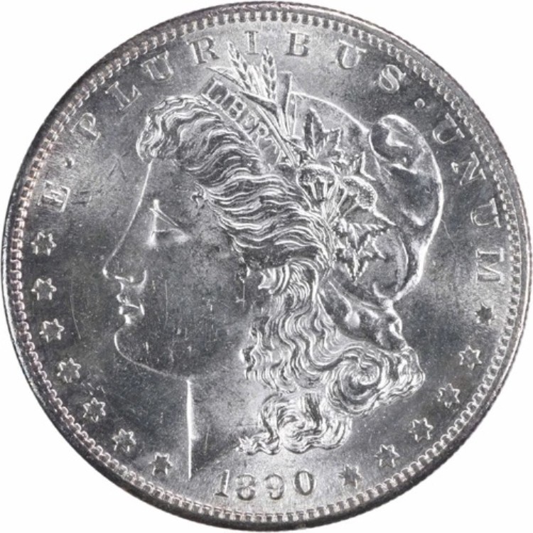 1890-S モルガン銀貨 チョイス BU 未認定 #328｜WORLD RESOURCE【KING店】