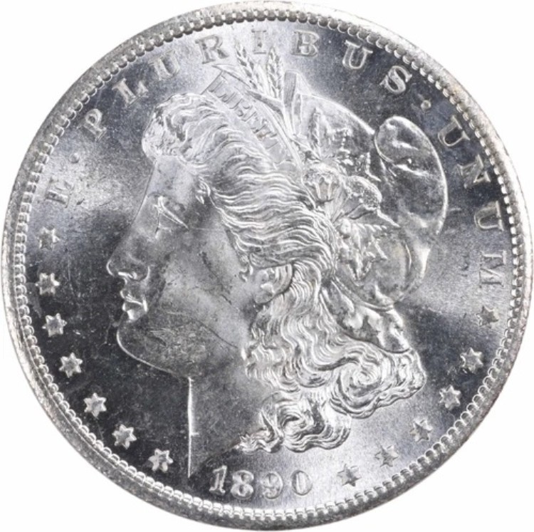 1890-S モルガン銀貨 チョイス BU 未認定 #910|WORLD RESOURCE【KING店】