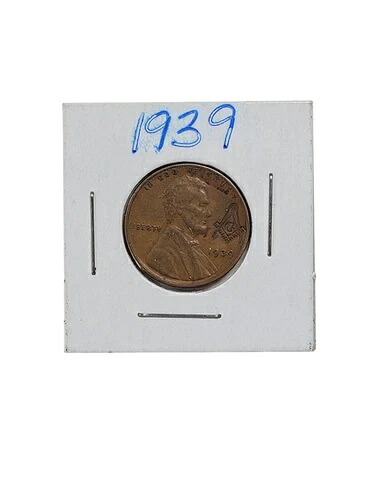 1939年製小麦ペニー硬貨（フリーメーソンのシンボル付き） - 非常に希少で希少価値が高い - 米国コイン（写真参照）｜WORLD RESOURCE【KING店】 84,095円