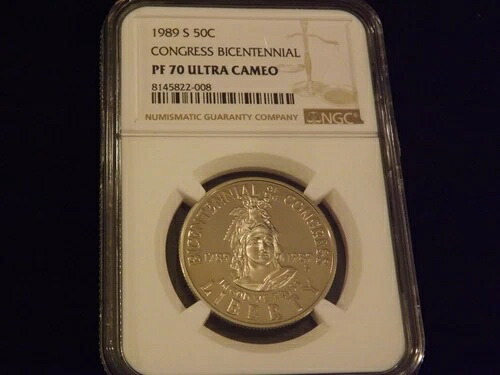 1989-S 50C コングレス NGC PF 70|WORLD RESOURCE【KING店】