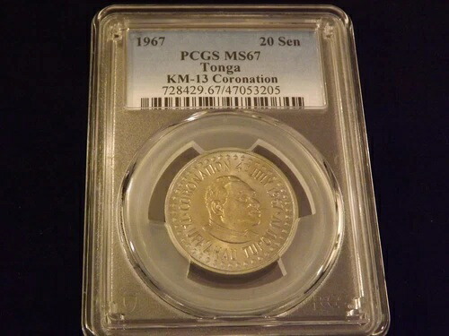 1967年 20セン トンガ PCGS MS 67|WORLD RESOURCE【KING店】