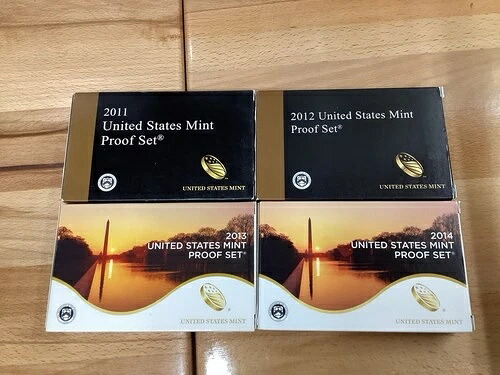 2011年から2014年Sまでの米国クラッドプルーフセット、OGP E1686の4セット完全版