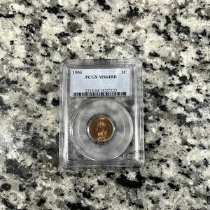 1904年インディアンヘッドセントペニー1セントPCGS MS64RB