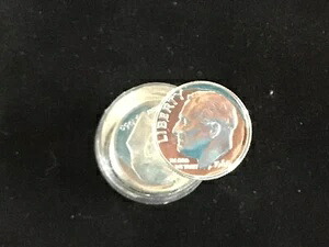 1960年ルーズベルト銀貨10セント玉石プルーフ25枚セット E9702