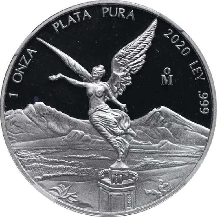 メキシコ 2020 シルバー リベルタッド 1トロイオンス プルーフ NGC PF69