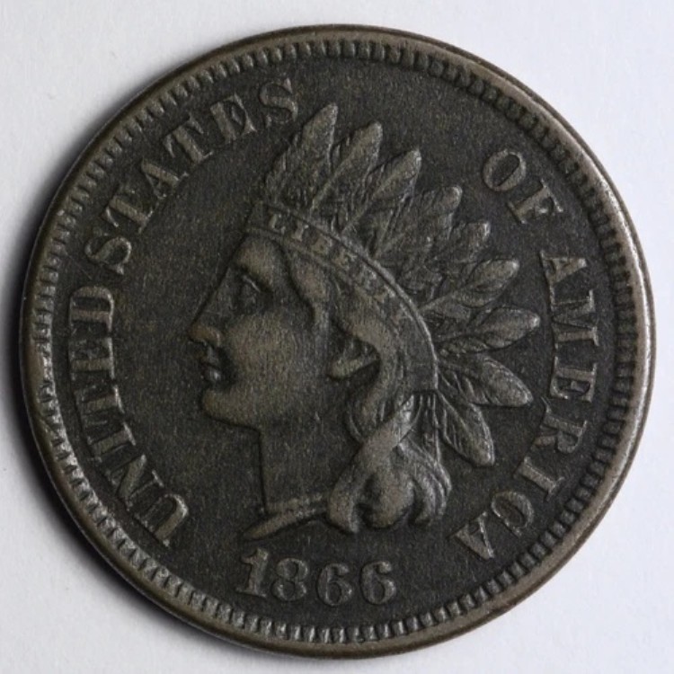 1866年インディアンヘッドセントペニーXF E137 QWCLT｜WORLD RESOURCE【KING店】 89,540円