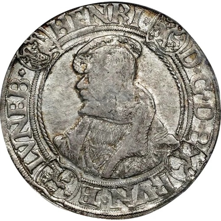 1554 ドイツ諸州 ブラウンシュヴァイク ヴォルフェンビュッテル ターラー、PCGS AU 50、ヴィルトマン、ドイツ