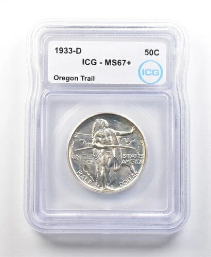 1933-D オレゴン・トレイル記念ハーフドル MS67+ ICG *1076 800,030円