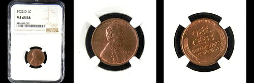 1922-D 1C NGC MS65RB-PQ リンカーン ウィート スモールセント 826,980円